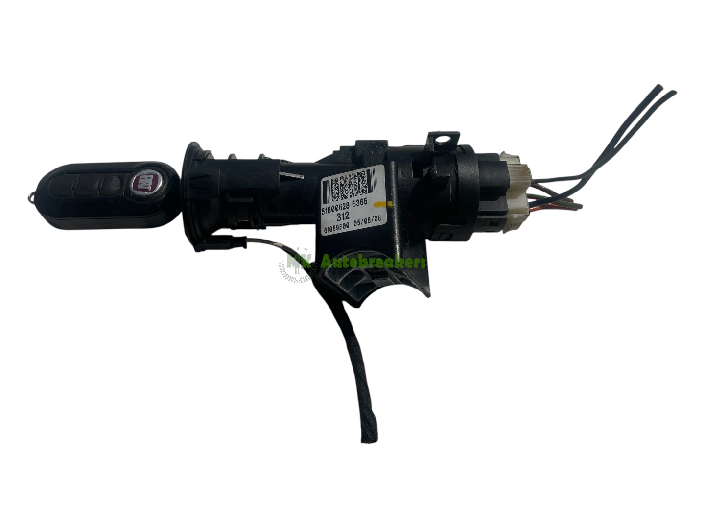 Fiat 500 Ignition Switch and Key 51800628 Genuine 2012