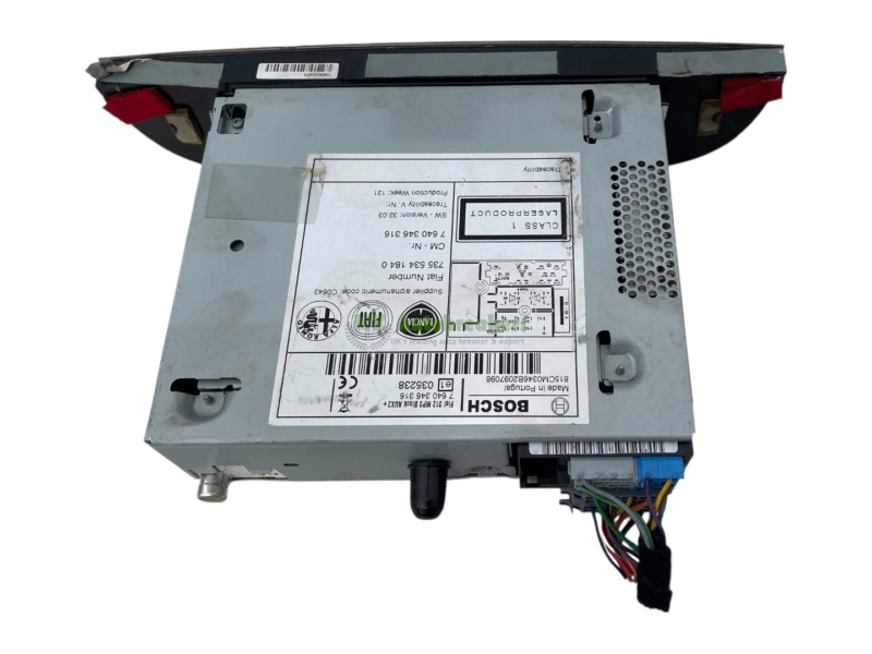 Fiat 500 Radio Stereo Head Unit 7355341840 Genuine 2012