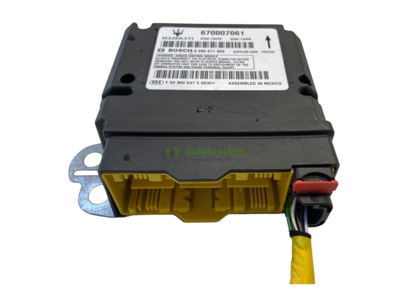 Maserati Ghibli M157 Airbag Control Module 670007061 Genuine 2015