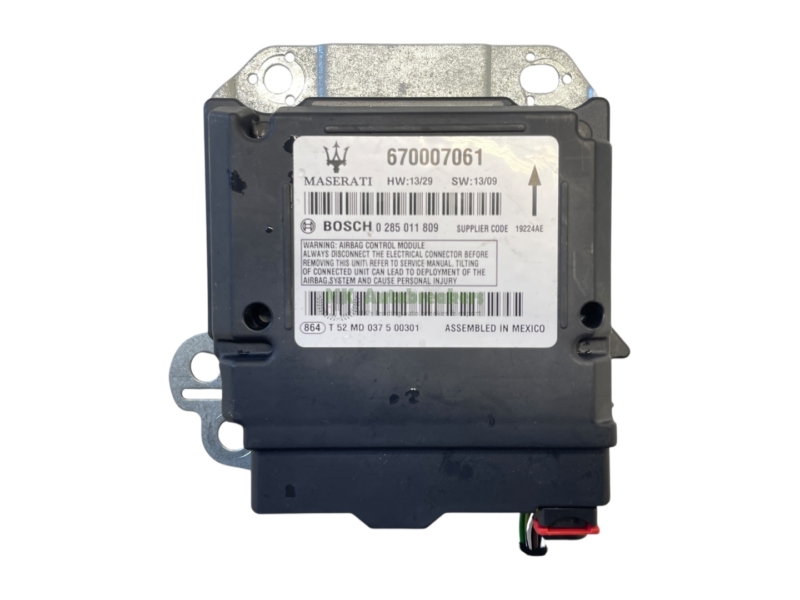 Maserati Ghibli M157 Airbag Control Module 670007061 Genuine 2015