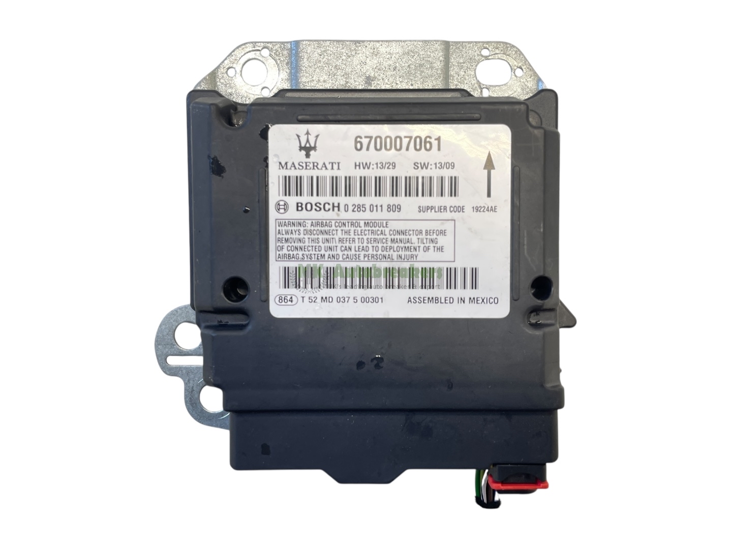 Maserati Ghibli M157 Airbag Control Module 670007061 Genuine 2015