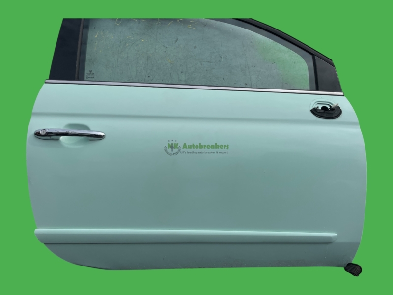 Fiat 500 Front Right Door 52136362 Green 3 Door Genuine 2014