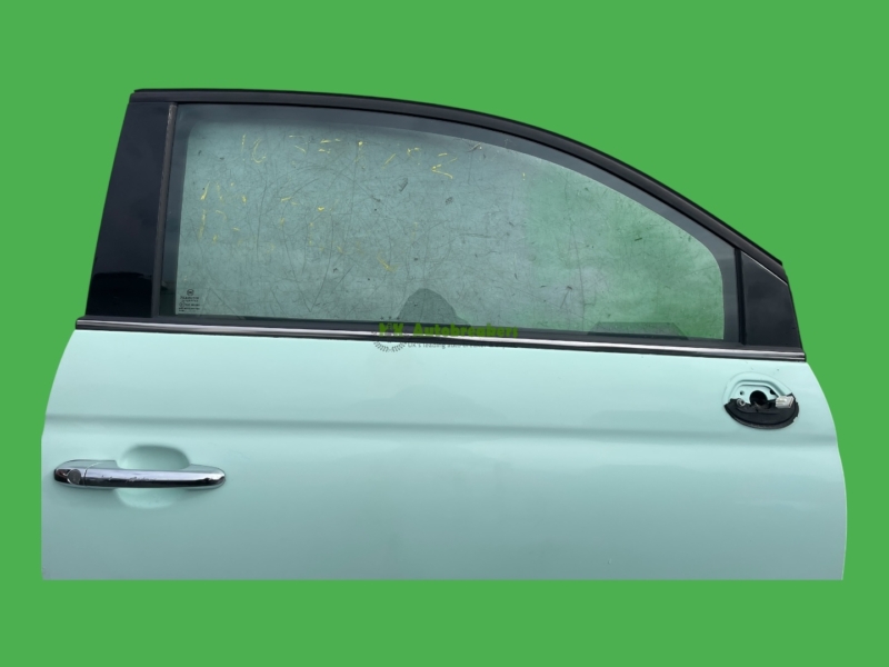 Fiat 500 Front Right Door 52136362 Green 3 Door Genuine 2014