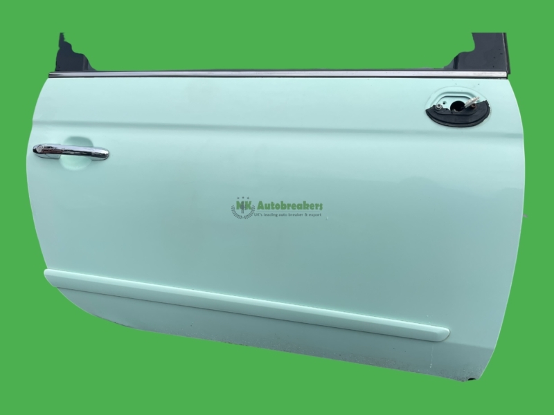 Fiat 500 Front Right Door 52136362 Green 3 Door Genuine 2014