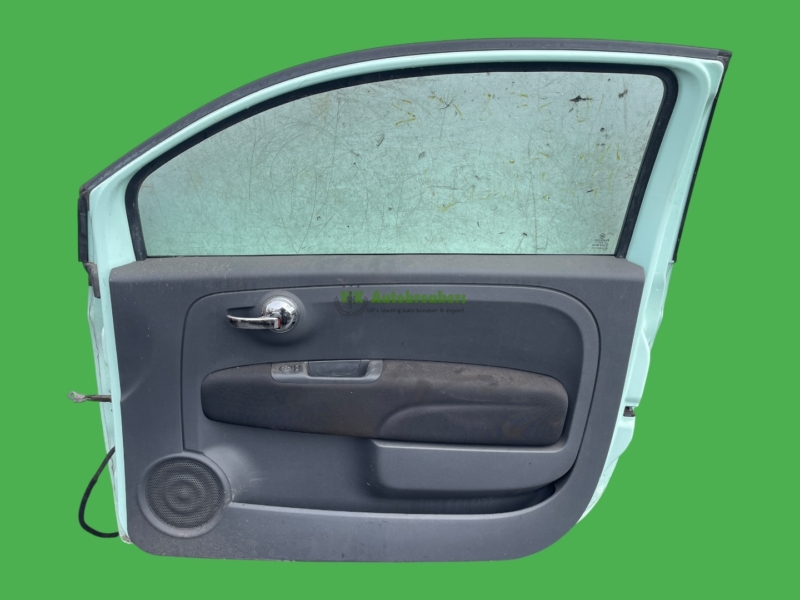 Fiat 500 Front Right Door 52136362 Green 3 Door Genuine 2014