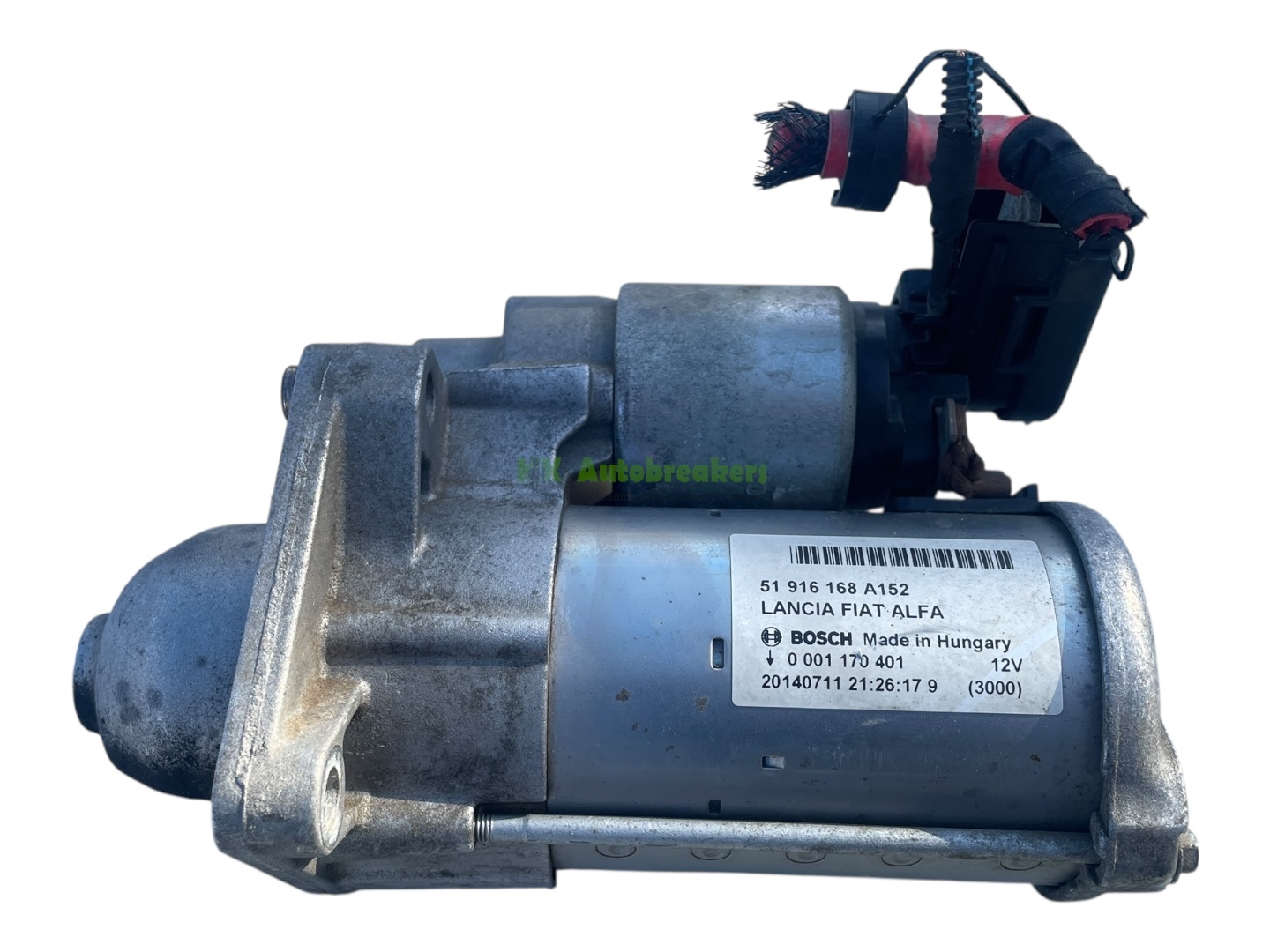 Fiat 500 Starter Motor 51916168A152 Genuine 2012