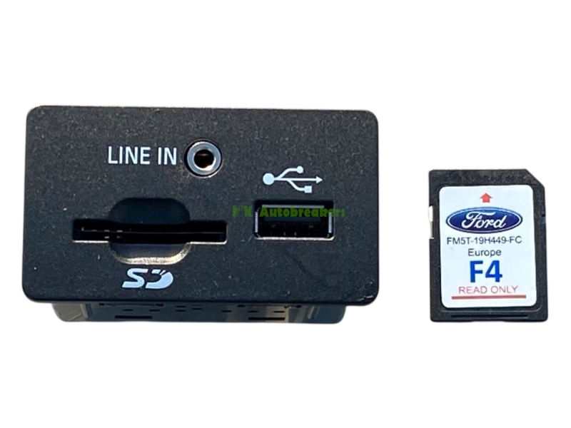 Ford Focus AUX USB SD Card Connection Port FR3T-14F Genuine 2017