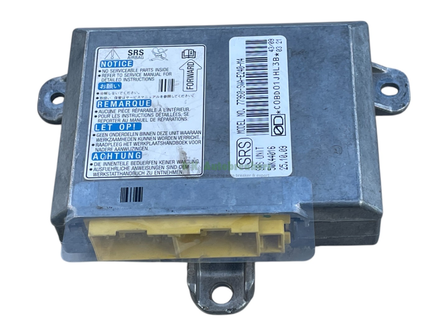 Honda CRV Airbag Control Module 77960-SWA-E240-M4 ECU Genuine 2011