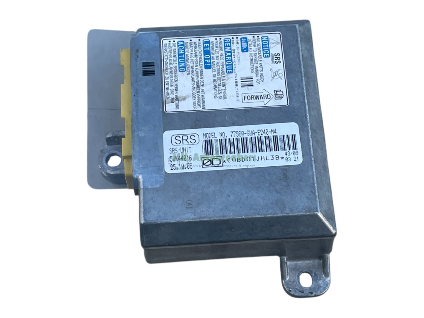 Honda CRV Airbag Control Module 77960-SWA-E240-M4 ECU Genuine 2011