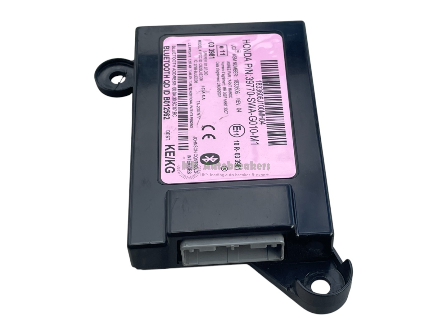 Honda CRV Bluetooth Module 39770SWAG010M1 Genuine 2011