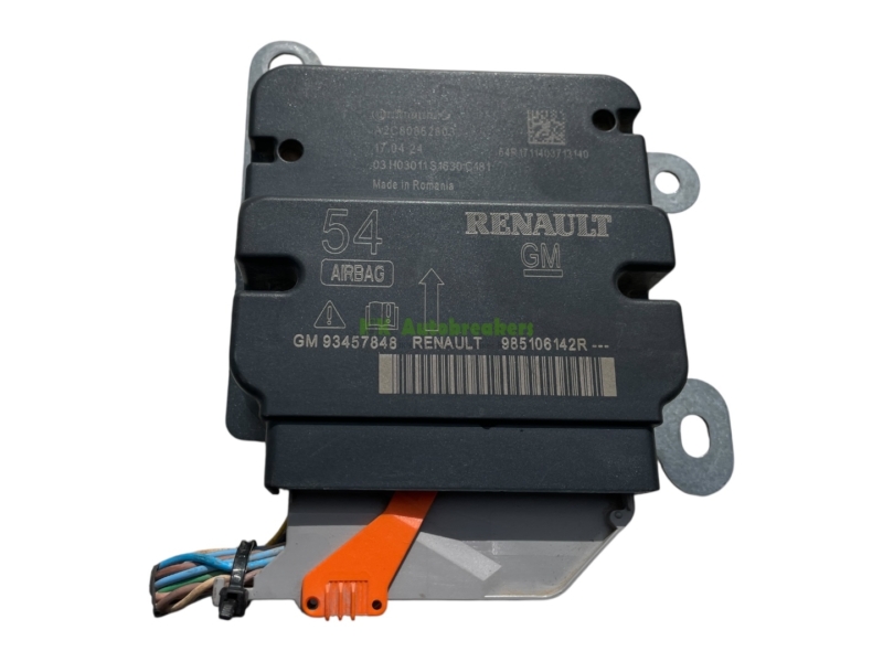 Vivaro Trafic Airbag Control Module 985106142R ECU Genuine 2017