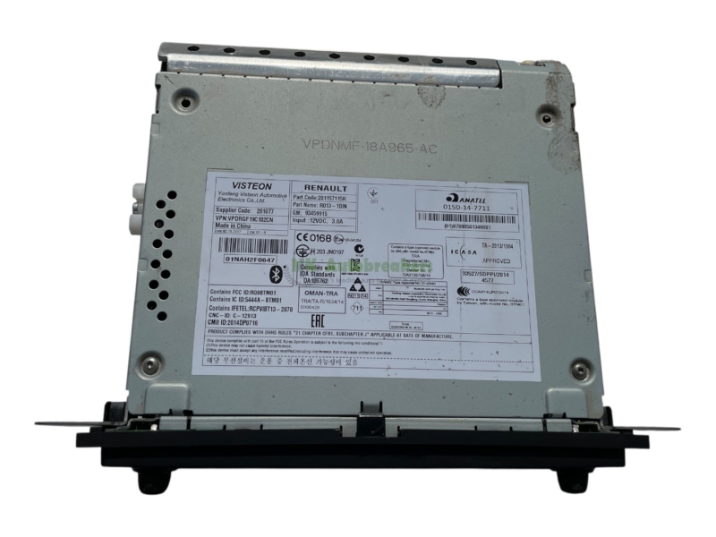 Vivaro Trafic Radio Stereo Head Unit 281157115R Genuine 2017