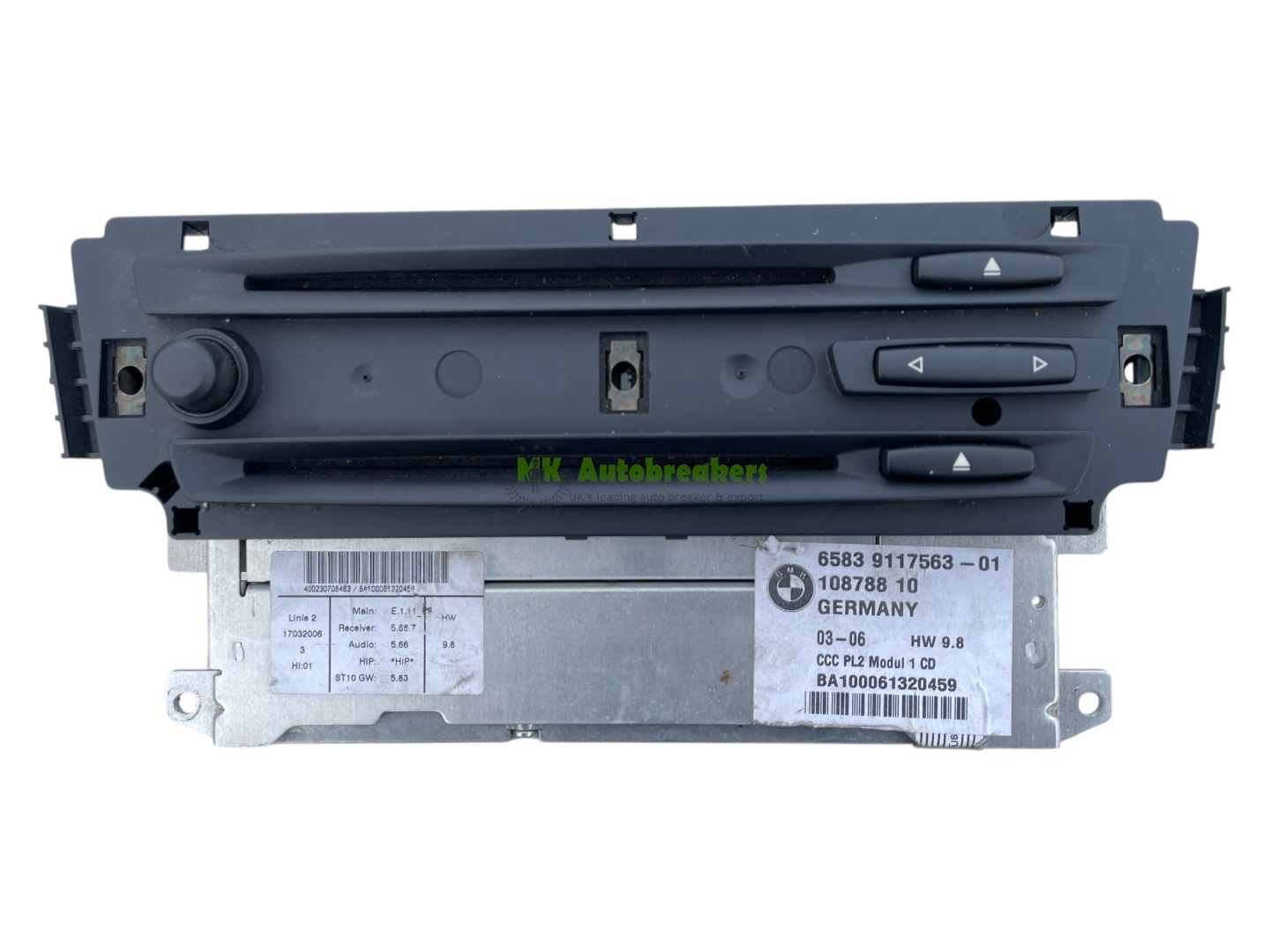 BMW E87 E90 E91 Professional Navigation Radio Head Unit 9117563 Genuine 2006