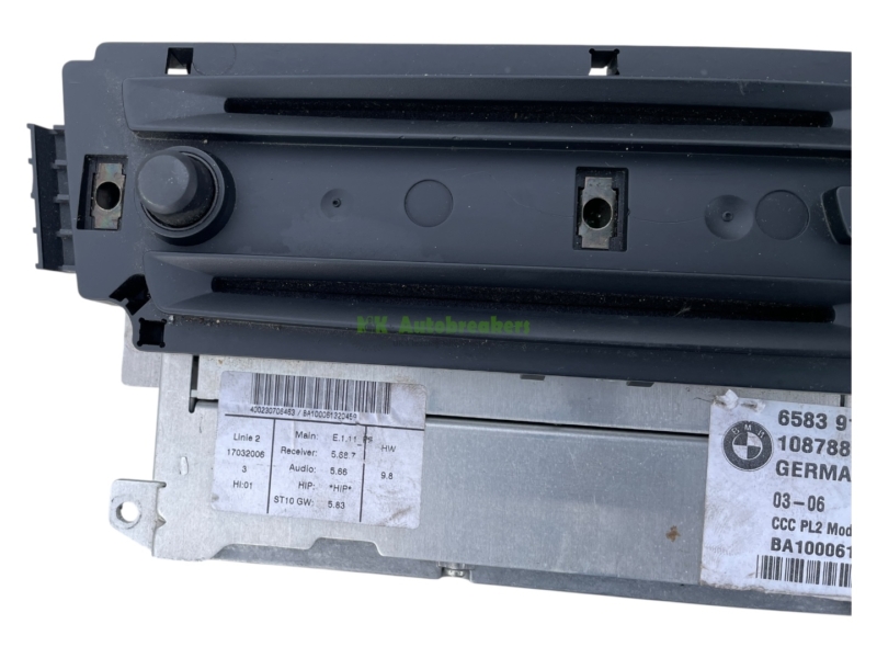 BMW E87 E90 E91 Professional Navigation Radio Head Unit 9117563 Genuine 2006