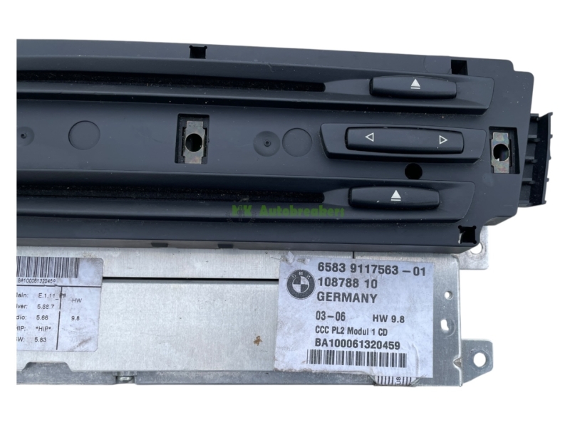 BMW E87 E90 E91 Professional Navigation Radio Head Unit 9117563 Genuine 2006