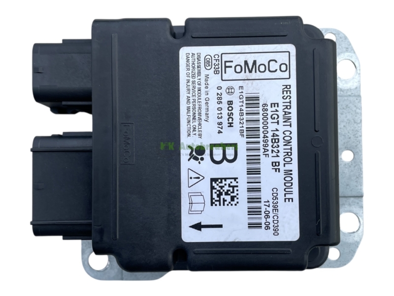 Ford Galaxy Restraints Control Module E1GT14B321BF Genuine 2017