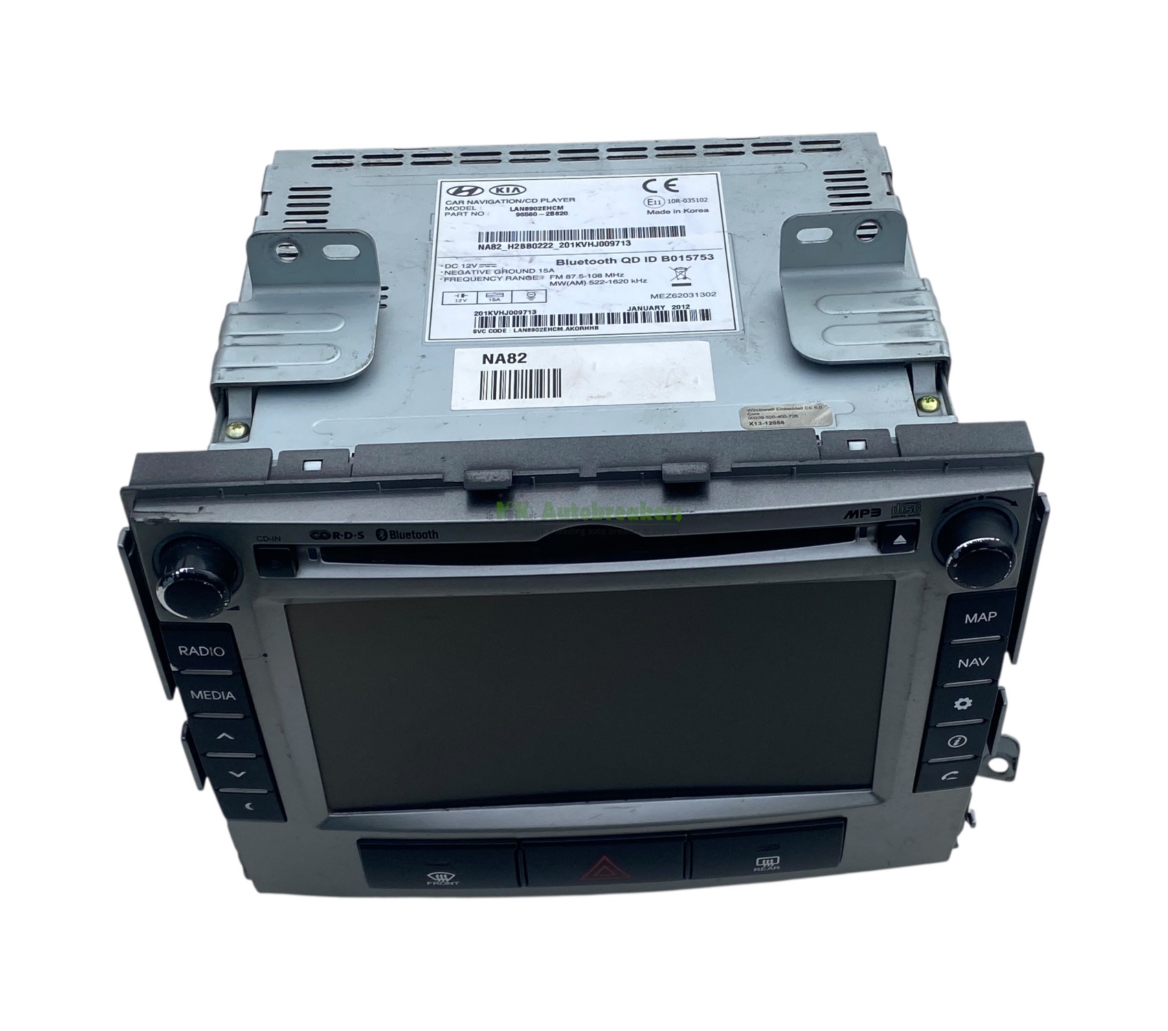 Mulitimedia head unit santa fe 96560-2b820 stereo genuine 2012 6 | mk autobreakers ltd Mulitimedia head unit santa fe 96560-2b820 stereo genuine 2012 (6)