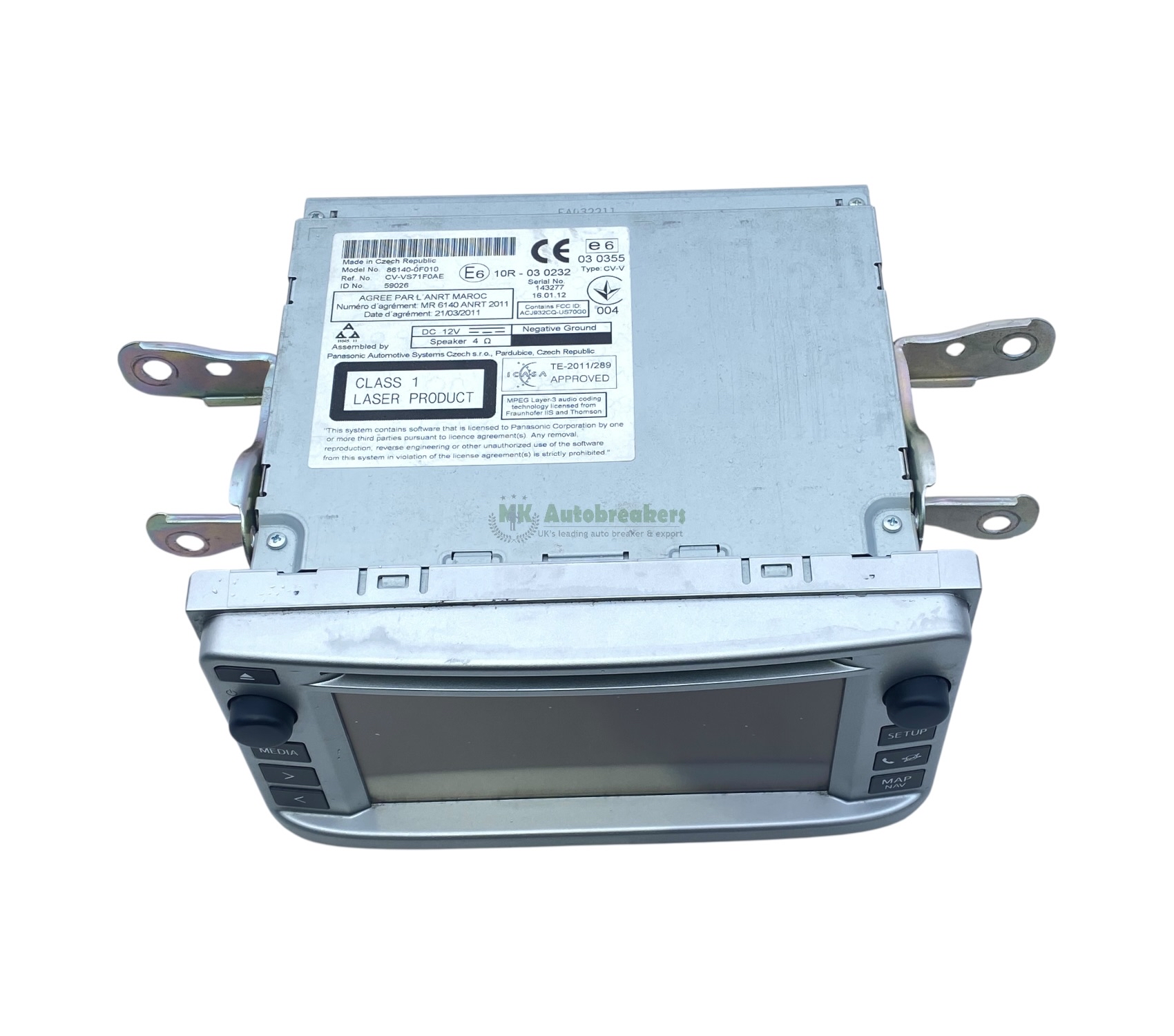 Multimedia Head Unit Toyota Verso 86140-0F010 Genuine 2012