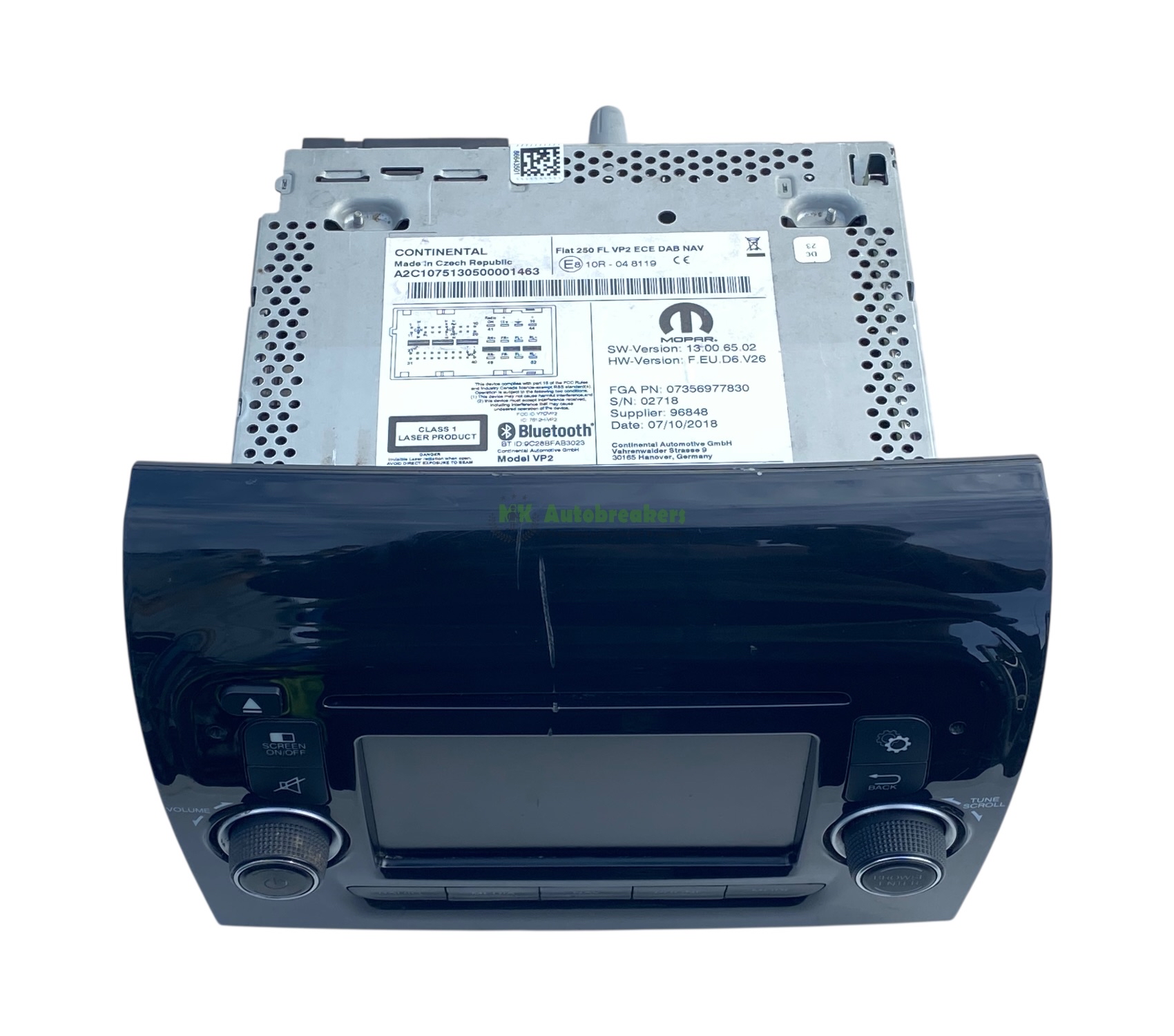 Stereo Head Unit Relay Ducato Boxer 07356977830 Genuine 2019