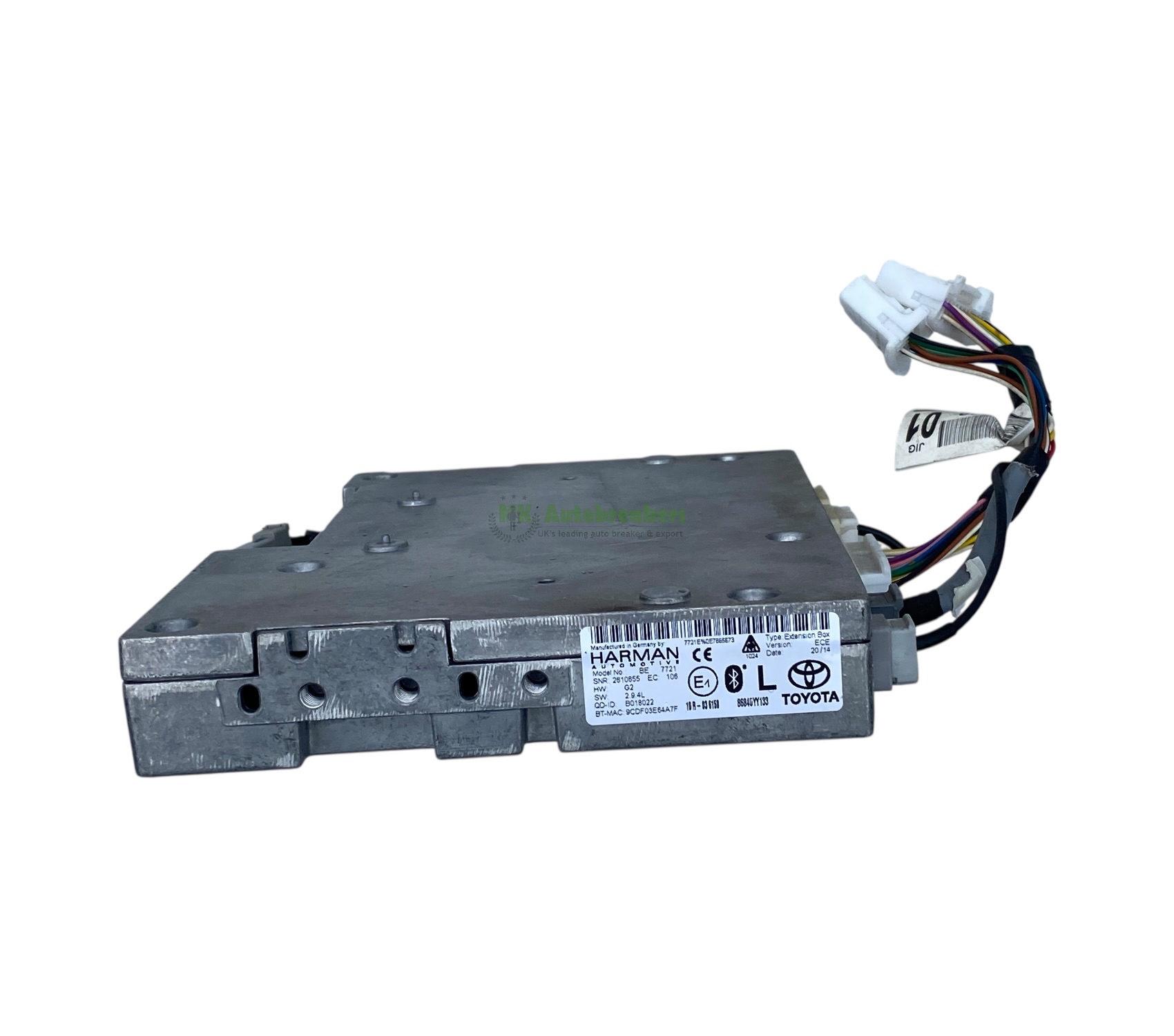 Toyota Yaris Navigation Bluetooth Module 86840-YY133 2015