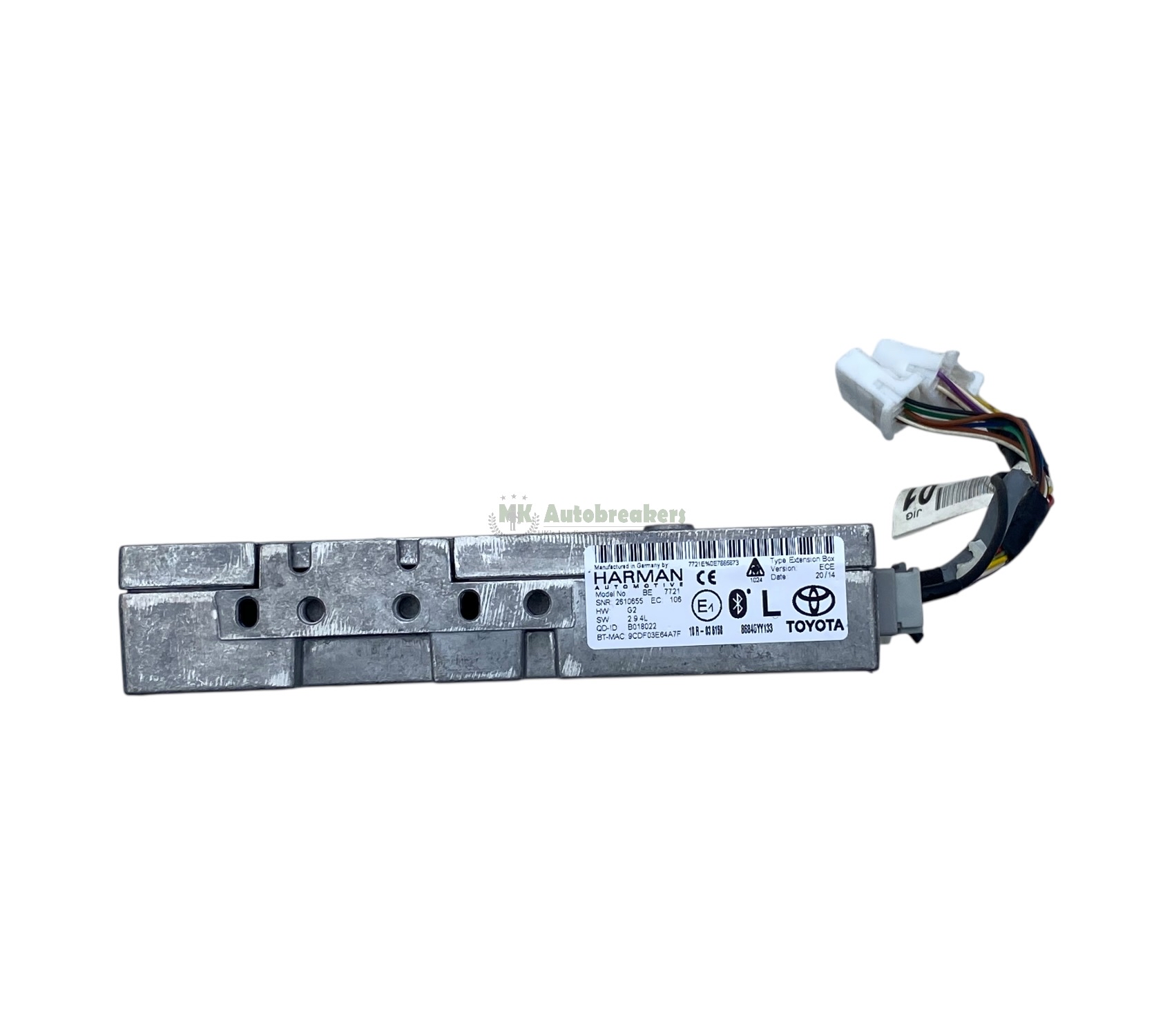 Toyota Yaris Navigation Bluetooth Module 86840-YY133 2015 - Image 3