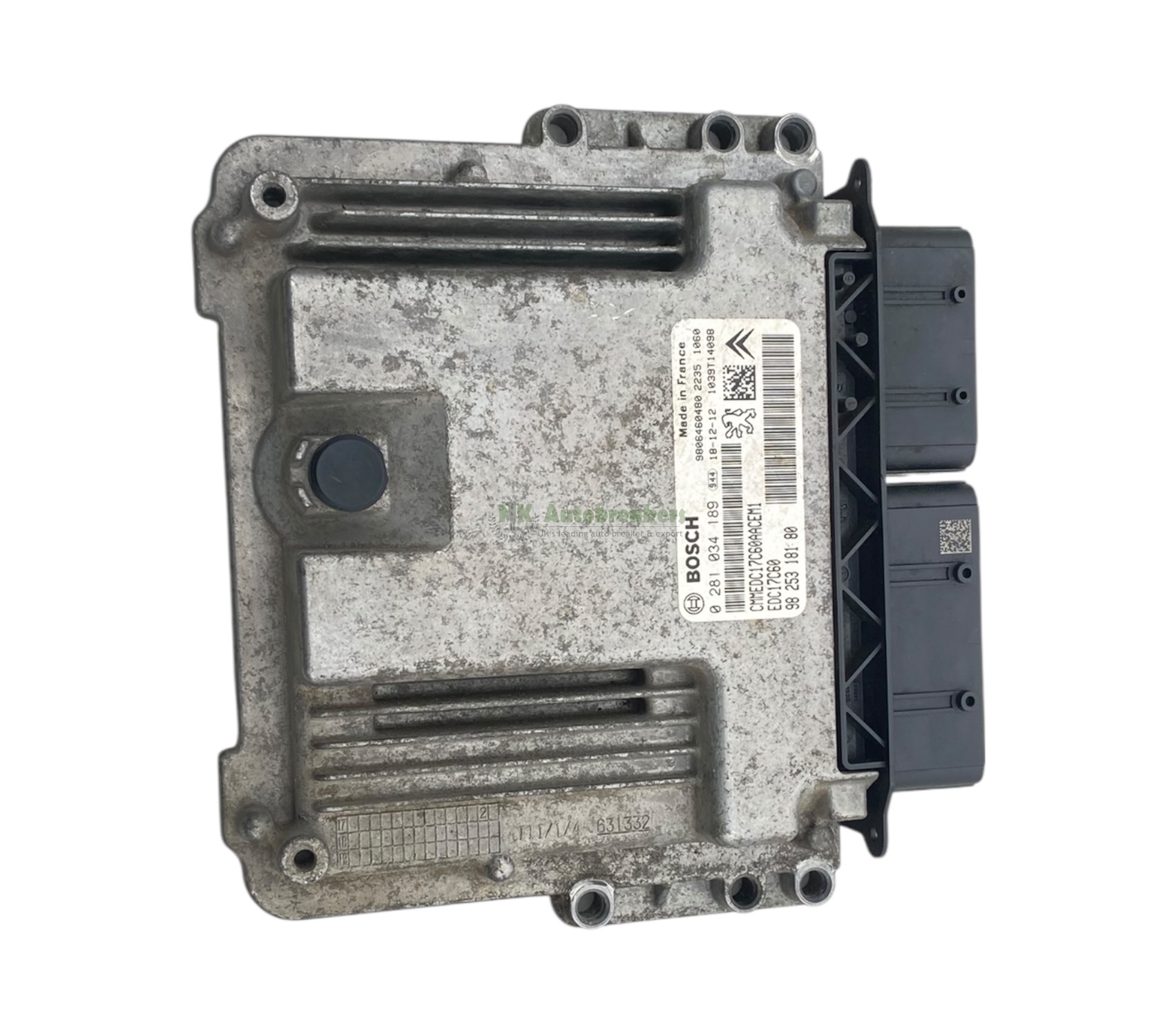 Engine Control Unit ECU Berlingo Partner 9825318180 1.6 Genuine 2019