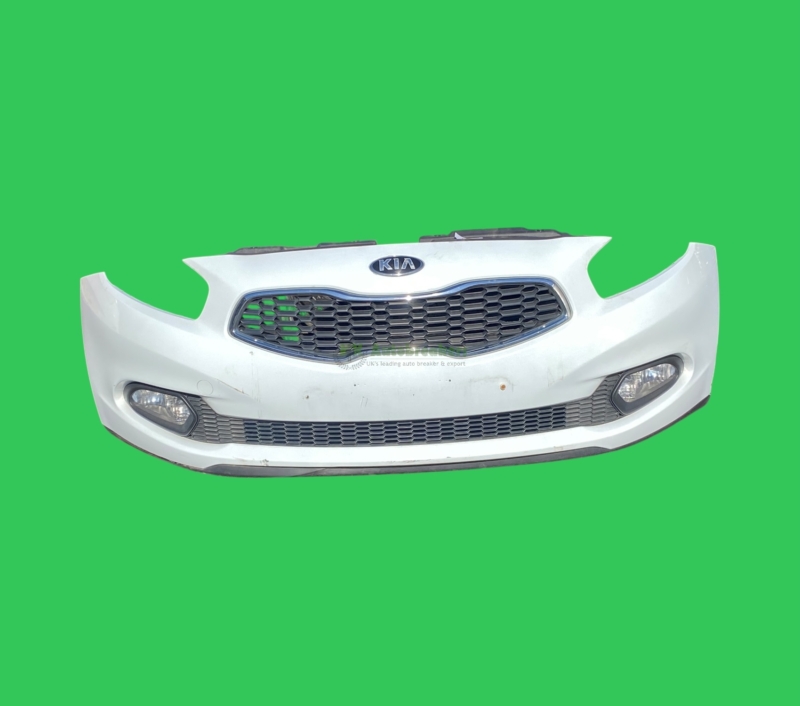 Front bumper kia ceed in white wd 86511a2000 complete genuine 2014 8 | mk autobreakers ltd Front Bumper Kia Ceed in White Wd a Complete Genuine
