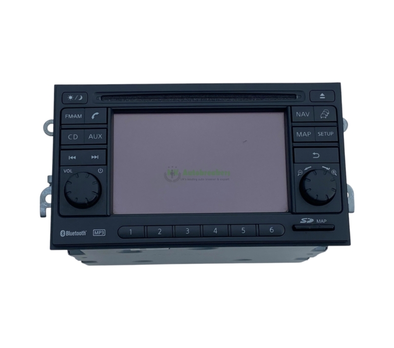 Nissan qashqai head unit 25915bh30e radio stereo genuine 2013 7 | mk autobreakers ltd Nissan Qashqai Head Unit bhe Radio Stereo Genuine