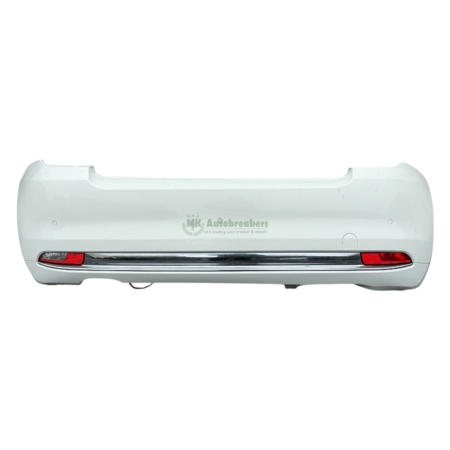 Fiat 500 Rear Bumper 735637732 White Genuine 2018