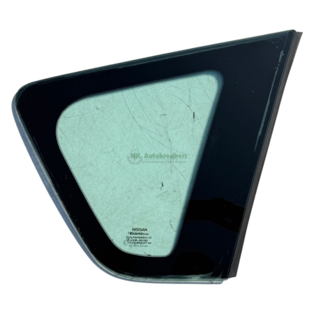 Nissan Note Rear Quarter Glass 833009U10B Right Genuine 2012