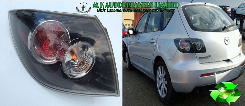 Mazda 3 From 2006-2008 Rear Light Passenger Side - Image 3