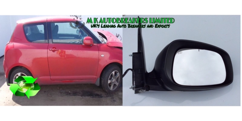 Suzuki Swift From 05-09 Electric Wing Mirror Driver Side O/S (Breaking For Parts - Image 3