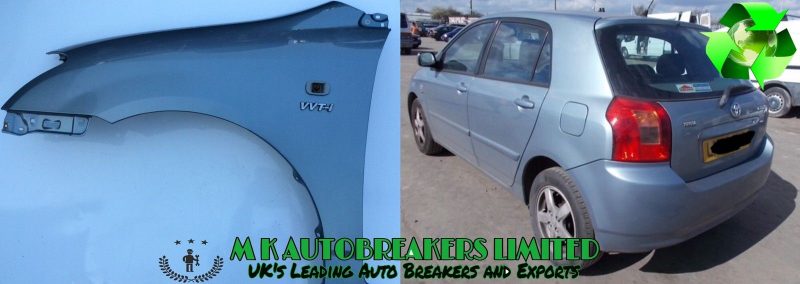 Toyota Corolla T3 Model From 02-05 Front Wing Passenger Side (Breaking for Parts - Image 3