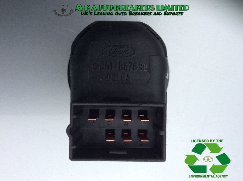 Ford Fiesta 2007 Electric Wing Mirror Adjust Switch Driver Side O/S - Image 3