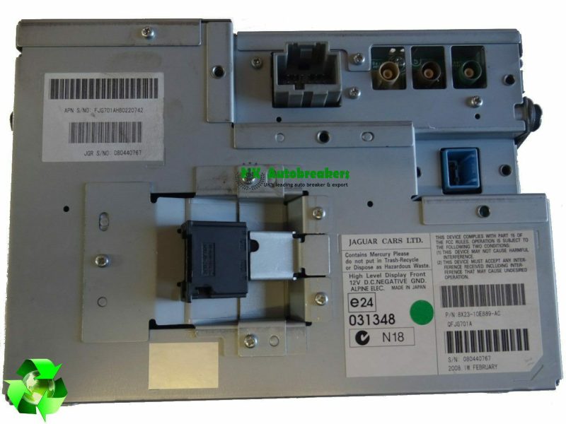 Jaguar XF Original SAT NAV Display Screen 8X2310E889AC Genuine Part 2009