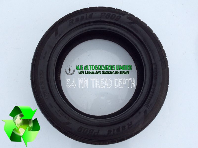 1x 195/55/R15 (85V) RAPID (P609) 6.4 MM TREAD DEPTH - Image 3