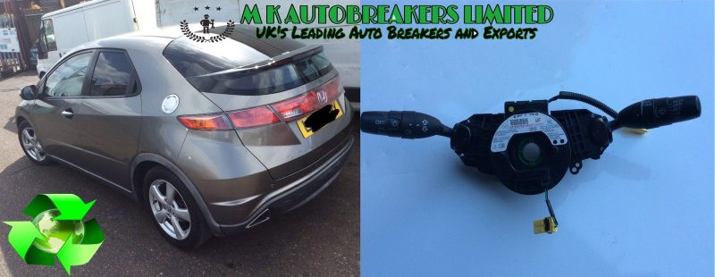 Honda Civic MK8 From 06-11 Headlight,Indicator and wiper Stalk With Squib - Image 4