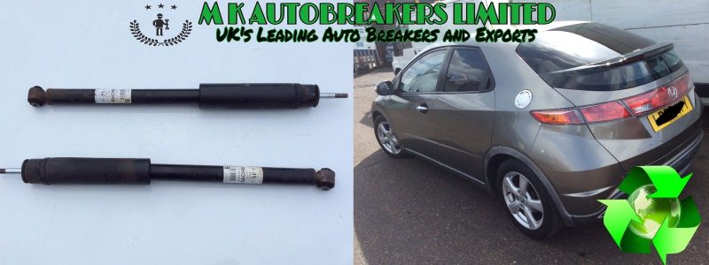 Honda Civic MK8 From 06-11 Complete Rear Shock Absorber Pair Both Sides - Image 3