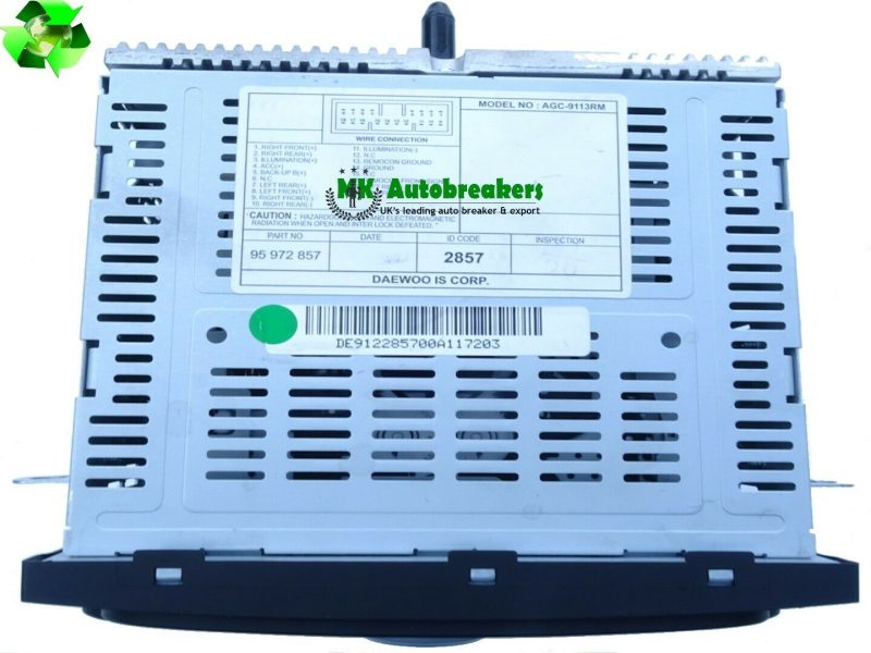 Chevrolet Spark Radio Stereo CD Player 95986359 Genuine 2012