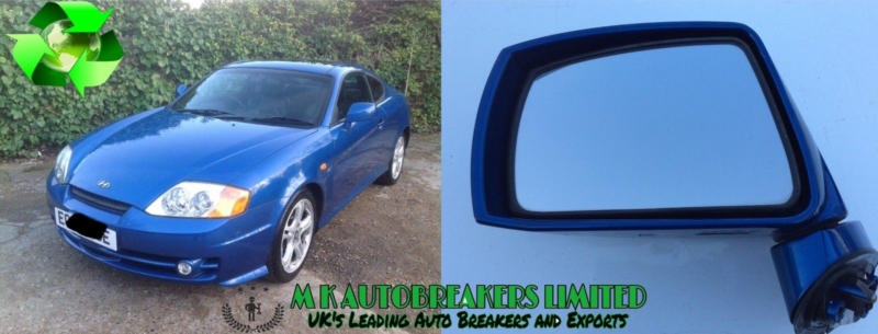 Hyundai Coupe From 00-04 Electric Wing Mirror Passenger Side (Breaking for Part - Image 4