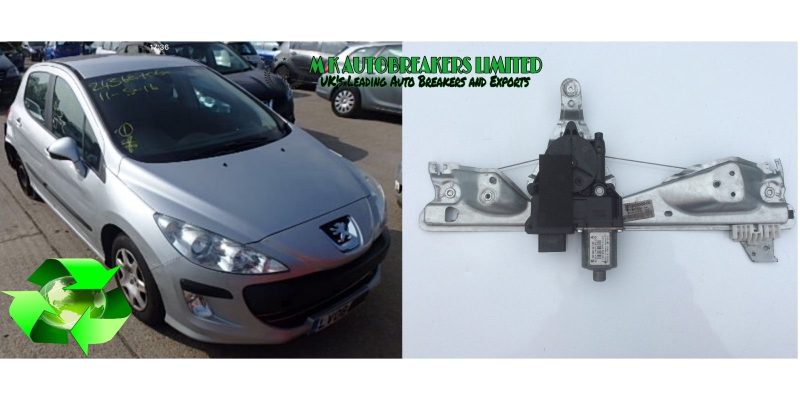 Peugeot 308 From 08-13 Window Regulator Motor Rear Driver Side R/O/S (Breaking) - Image 3