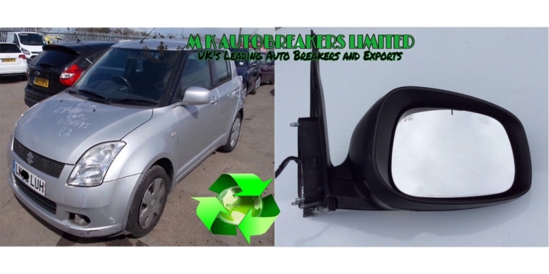 Suzuki Swift Model 2005-2009 Electric Wing Mirror Driver Side O/S - Image 3