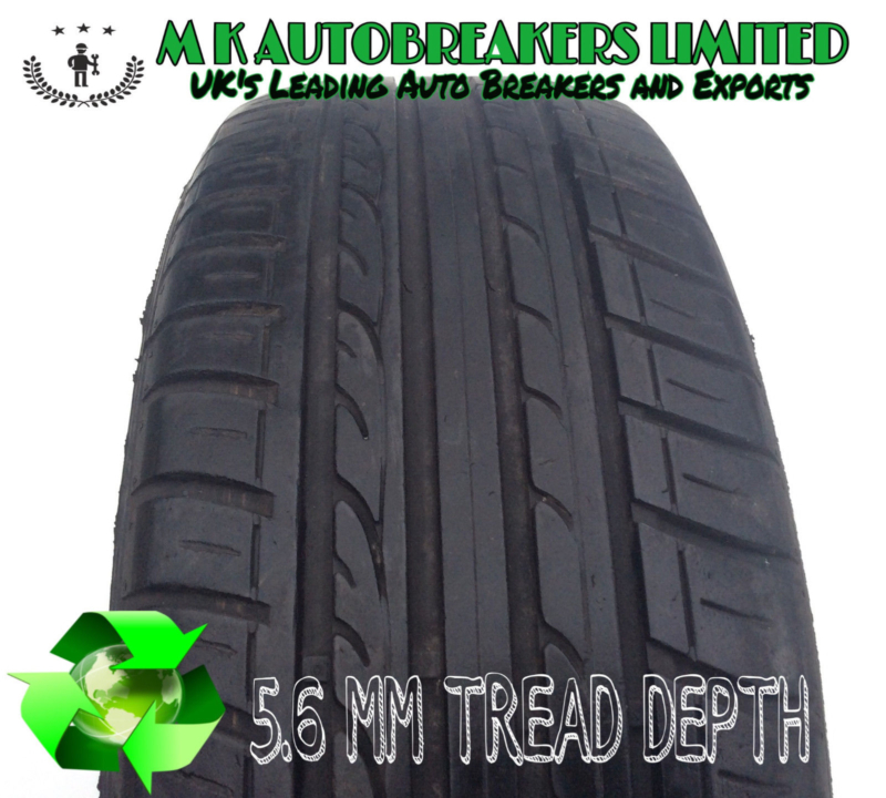 1x 195/60/R15 (88V) DUNLOP (SP SPORT FAST RESPONSE) 5.6 MM TREAD DEPTH