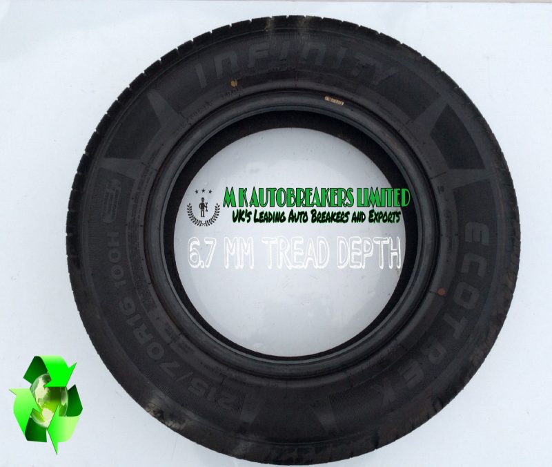 1x 215/70/R16 (100H) INFINITY (ECOTRER) 6.7 MM TREAD DEPTH - Image 3