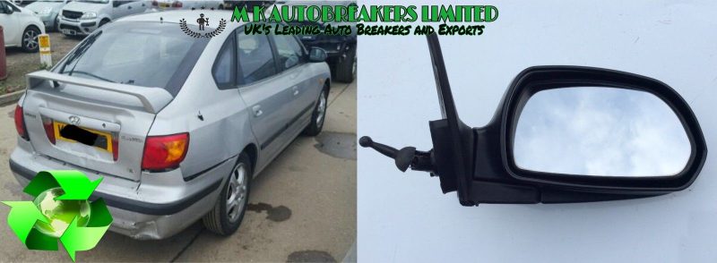 Hyundai Elantra Manual Wing Mirror Driver Side (Breaking For Parts) - Image 4