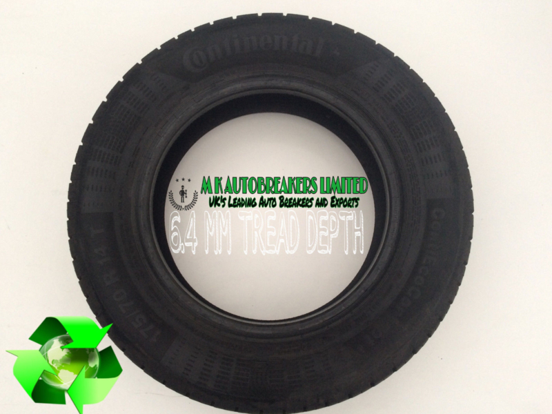 1x 175/65/R14 (84T) CONTINENTAL (CONTI ECO CONTACT) 6.4 MM TREAD DEPTH - Image 3