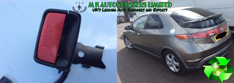 Honda Civic MK8 From 06-11 Rear Driver Side Seat Belt Buckle Clip Catch - Image 4