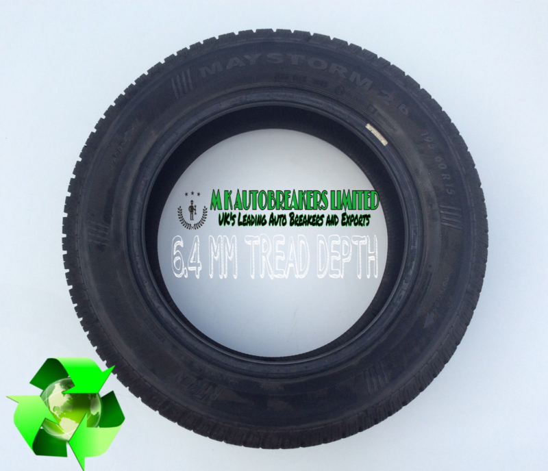 1x 195/60/R15 (88H) MAYSTORM (RIKEN) 6.4 MM TREAD DEPTH - Image 3