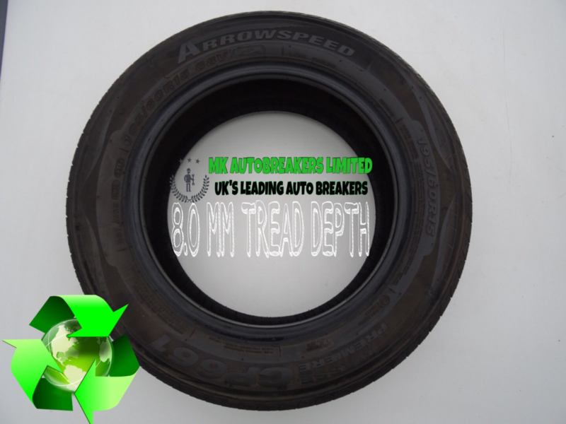 2x 195/60/R15 (88V) ARROWSPEED (CLASS PREMIER CP661) 8.0 MM TREAD DEPTH - Image 3