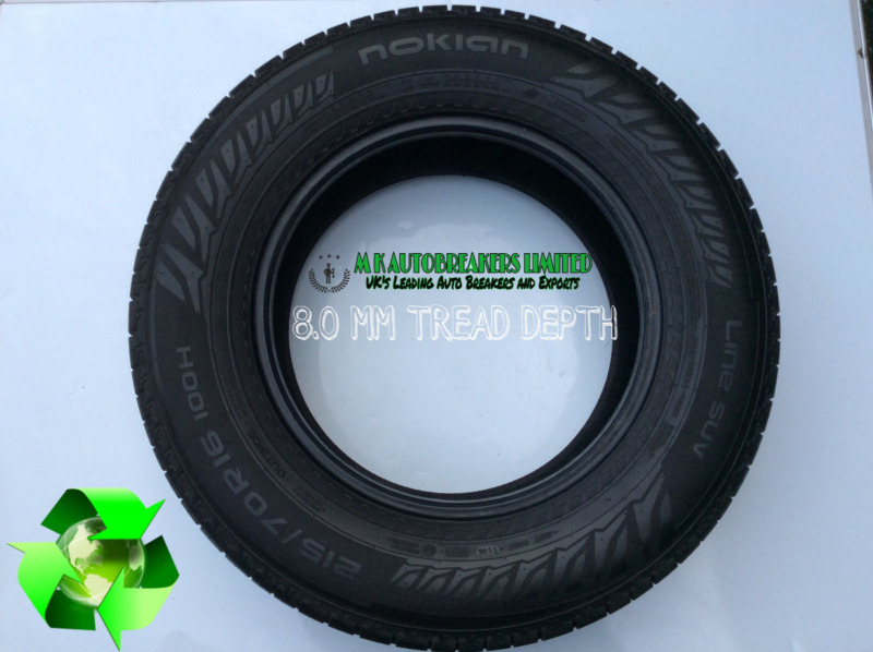 2x 215/70/R16 (100H) NOKIAN ( 100H ) 8.0 MM Tread Depth - Image 3